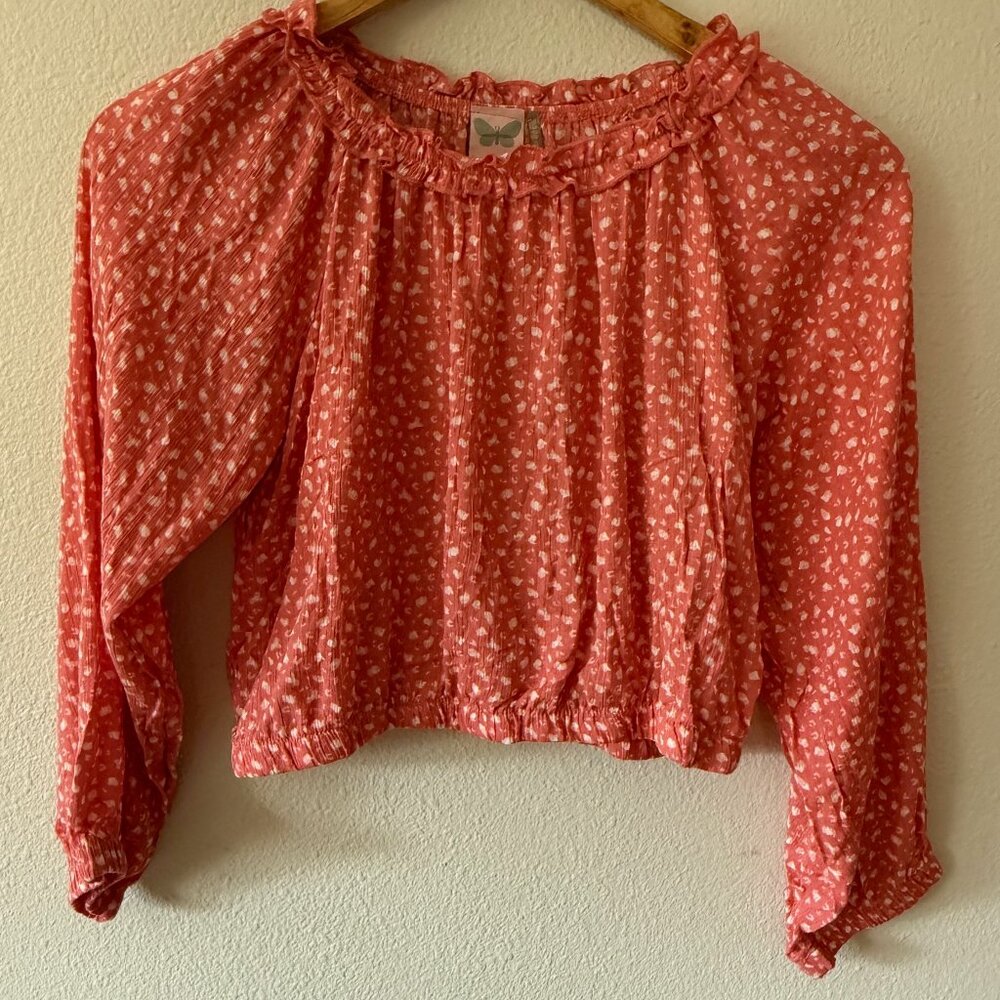 For All Seasons Paper Crane Crop‎ Top Size XL